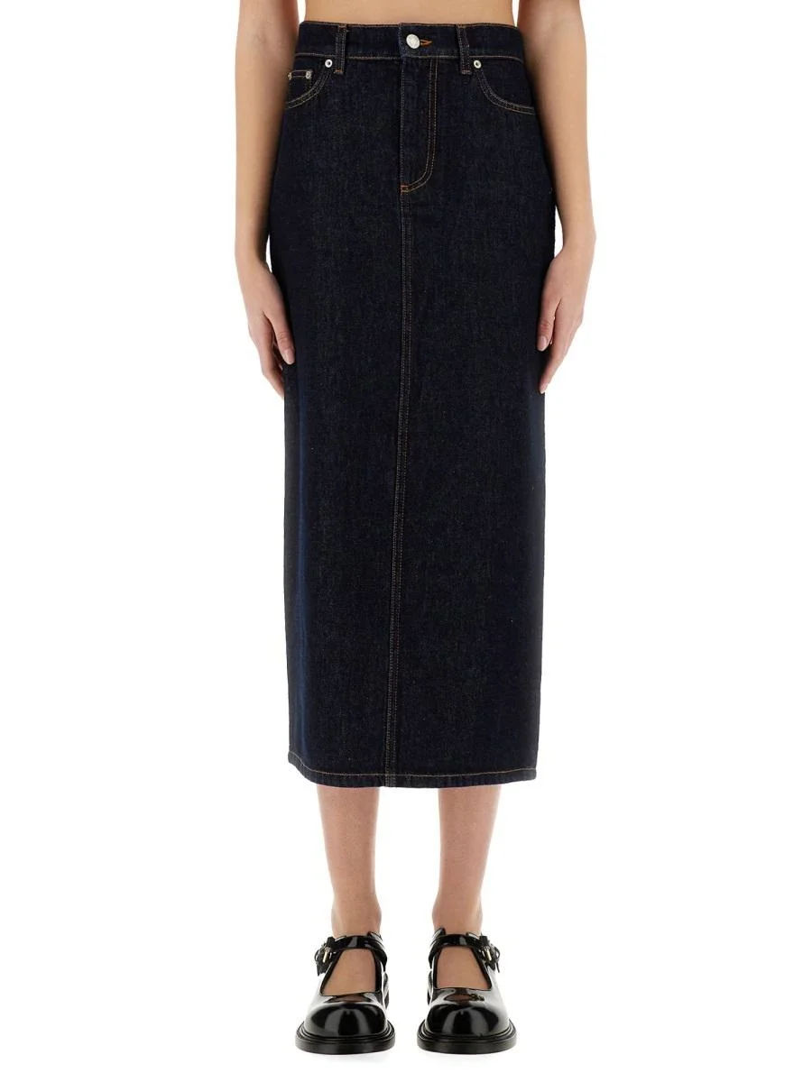 Moschino Long Denim Skirt - 1