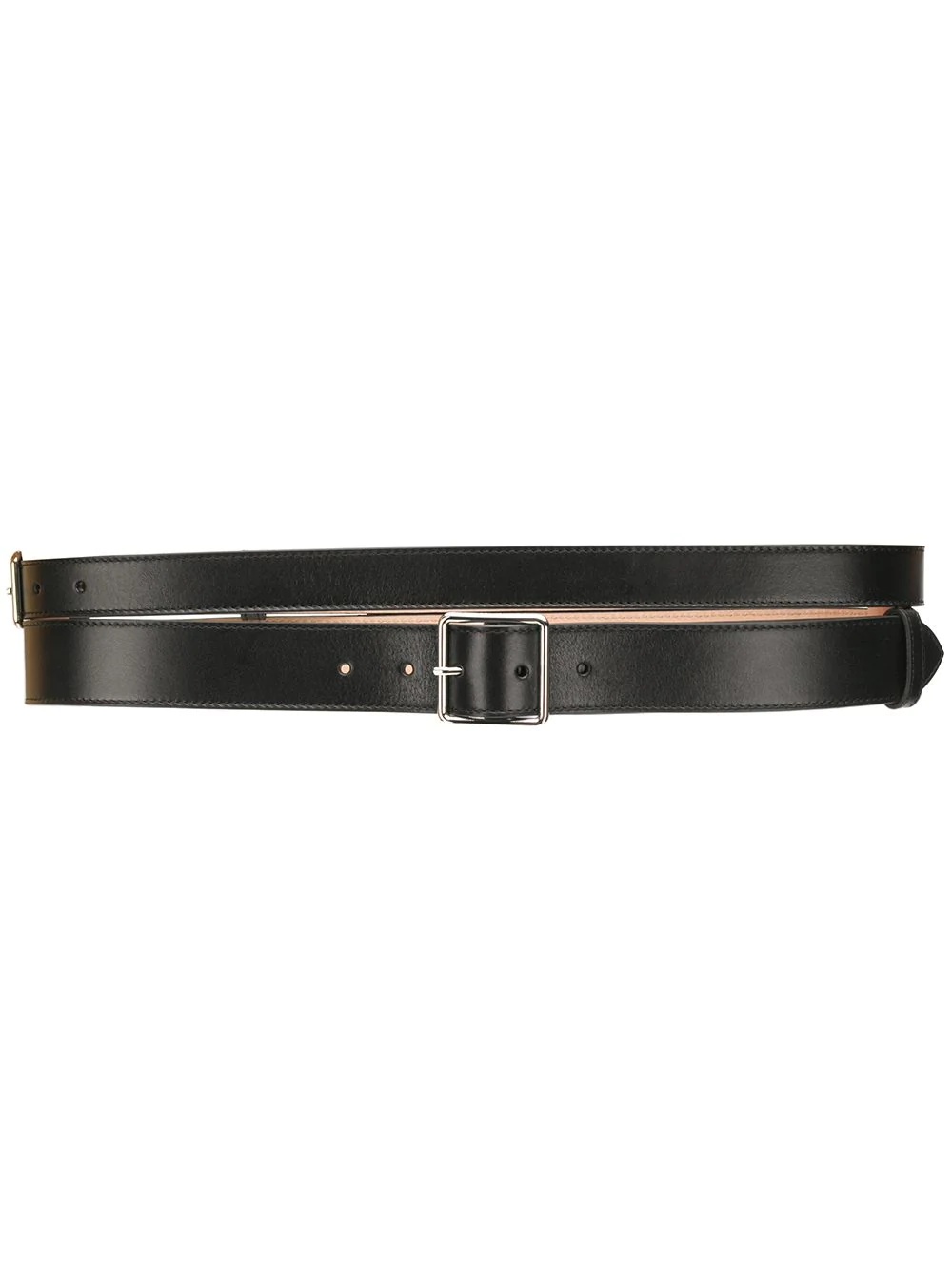 double buckled belt - 1