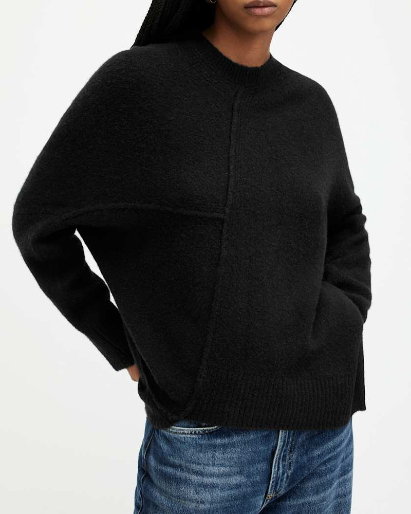 LOCK CREW NECK ASYMMETRIC SWEATER 3