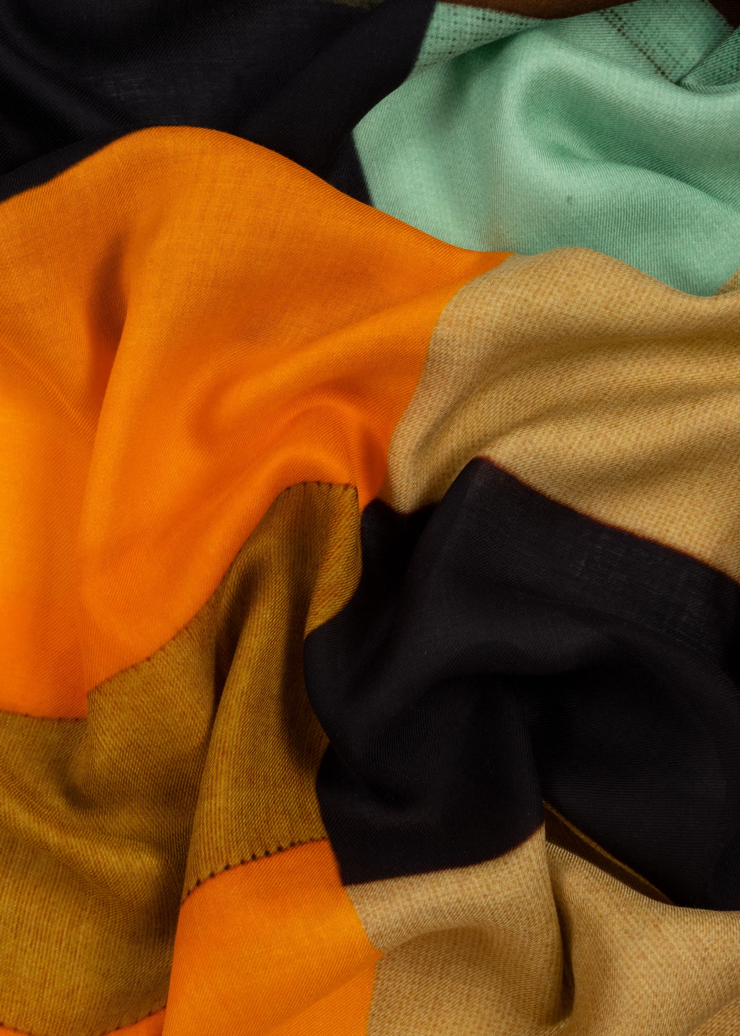 Patchwork Stripe Scarf - 4