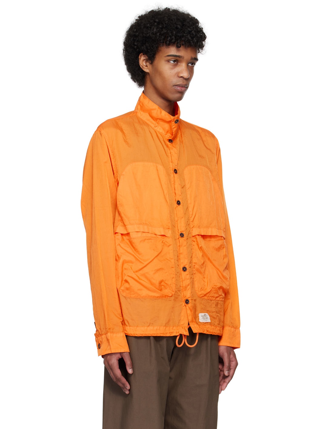 Orange Epitome Nylon Ripstop L/S Shirt - 2