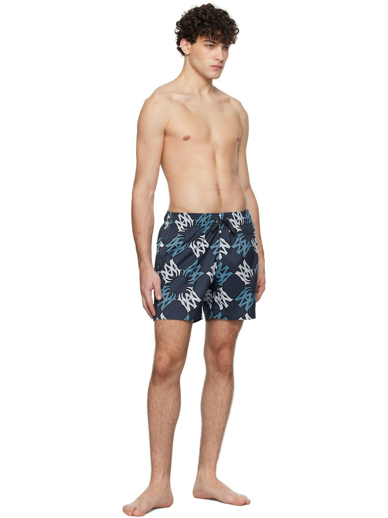 AMIRI Navy MA Quad Swim Shorts outlook