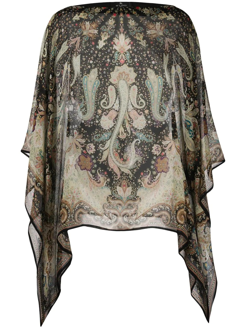 paisley print tunic top - 1