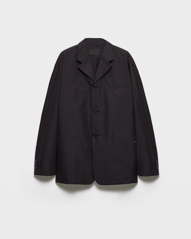 Single-breasted technical cotton jacket 1