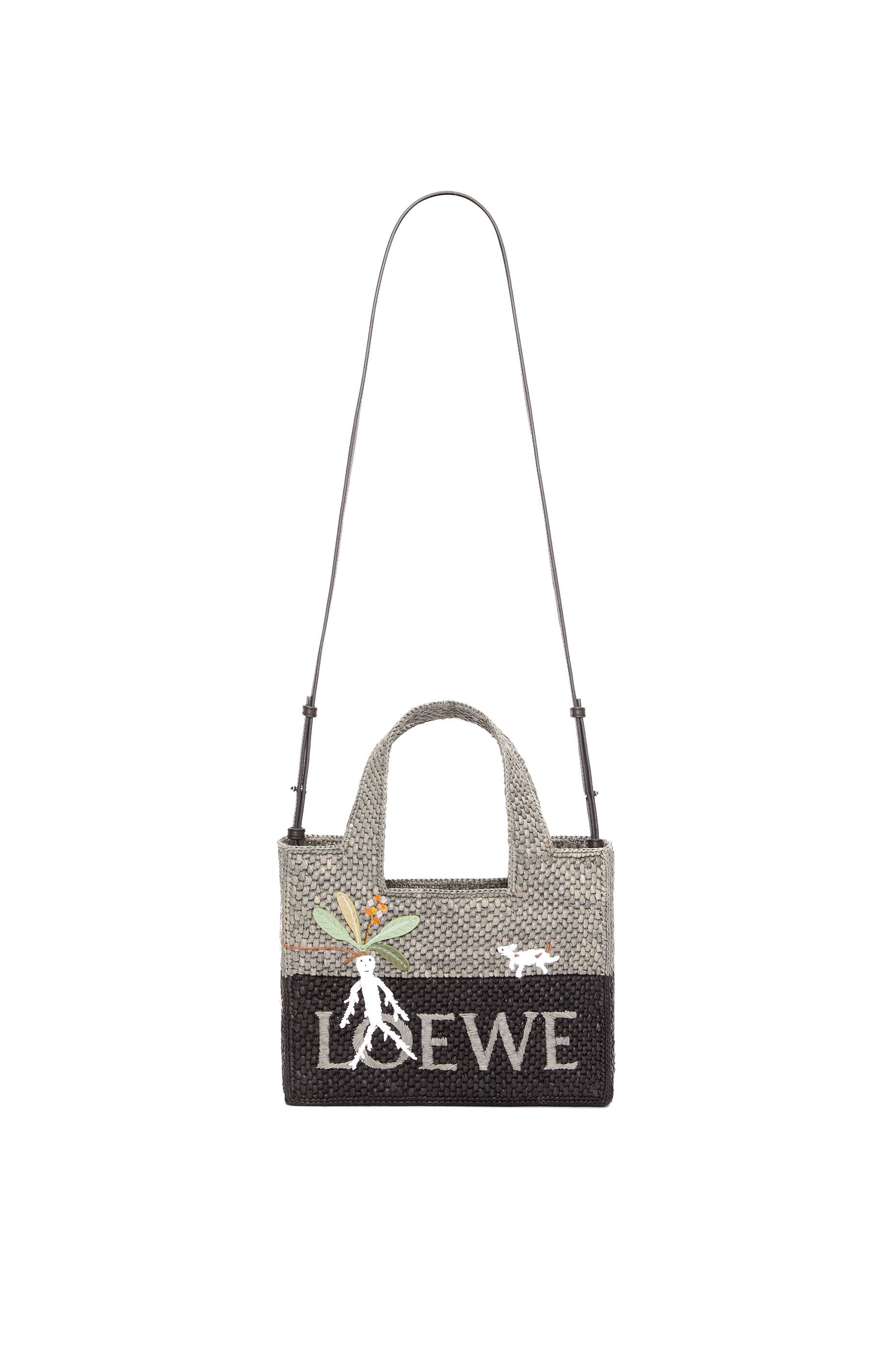 Mandragora small LOEWE Font tote in raffia - 7
