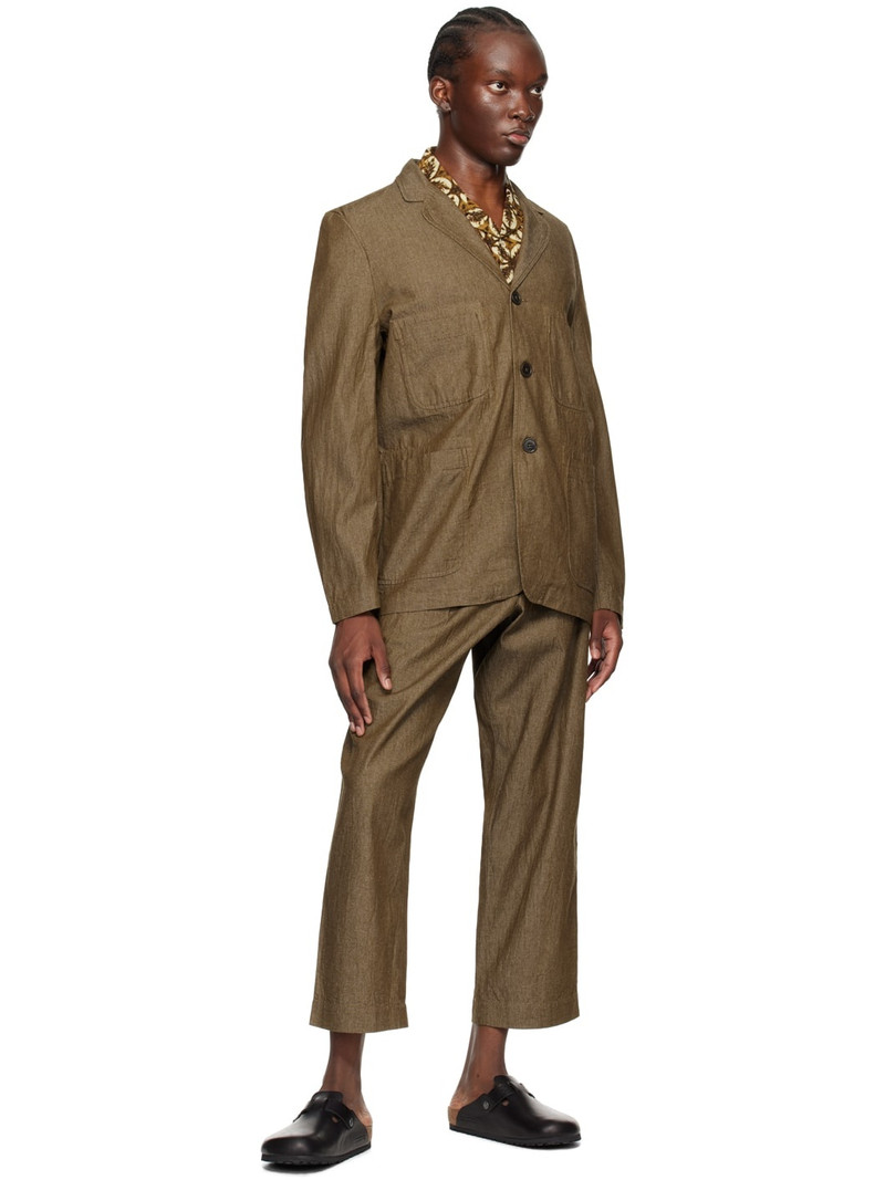 Universal Works Brown Five Pocket Blazer outlook
