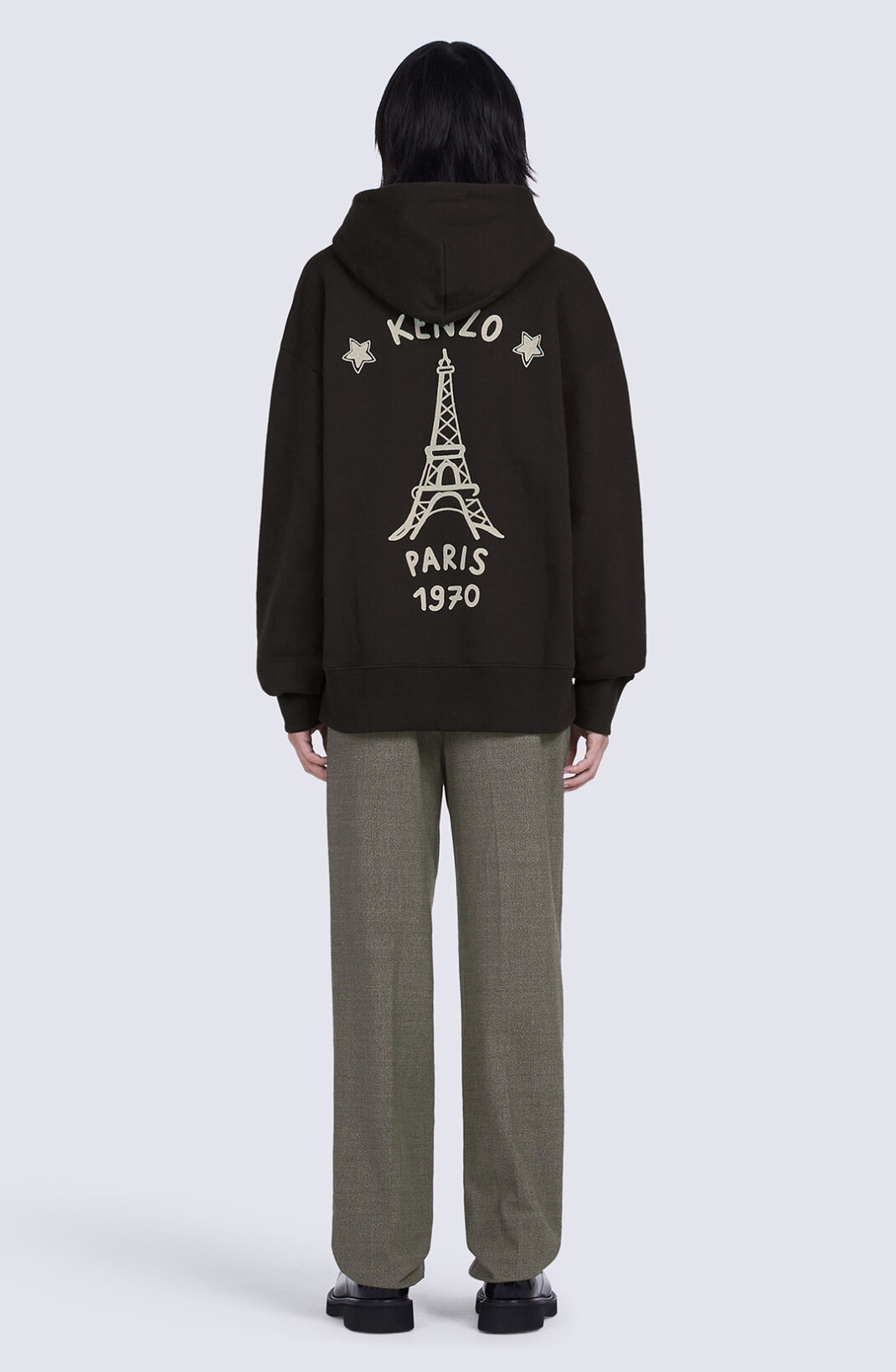 ★送料 関税込★KENZO★HOODED PARIS SWEATSHIRT★ KENZO 'Souvenir' oversized hooded sweatshirt | REVERSIBLE