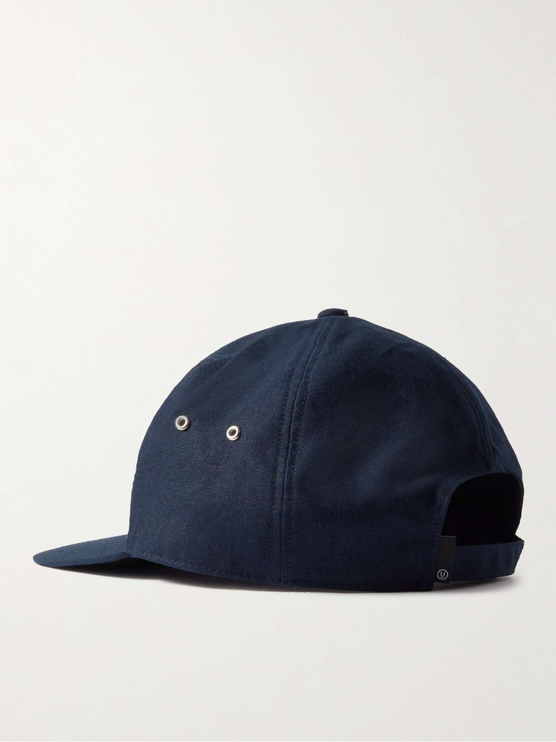 Printed Cotton and Linen-Blend Baseball Cap 3