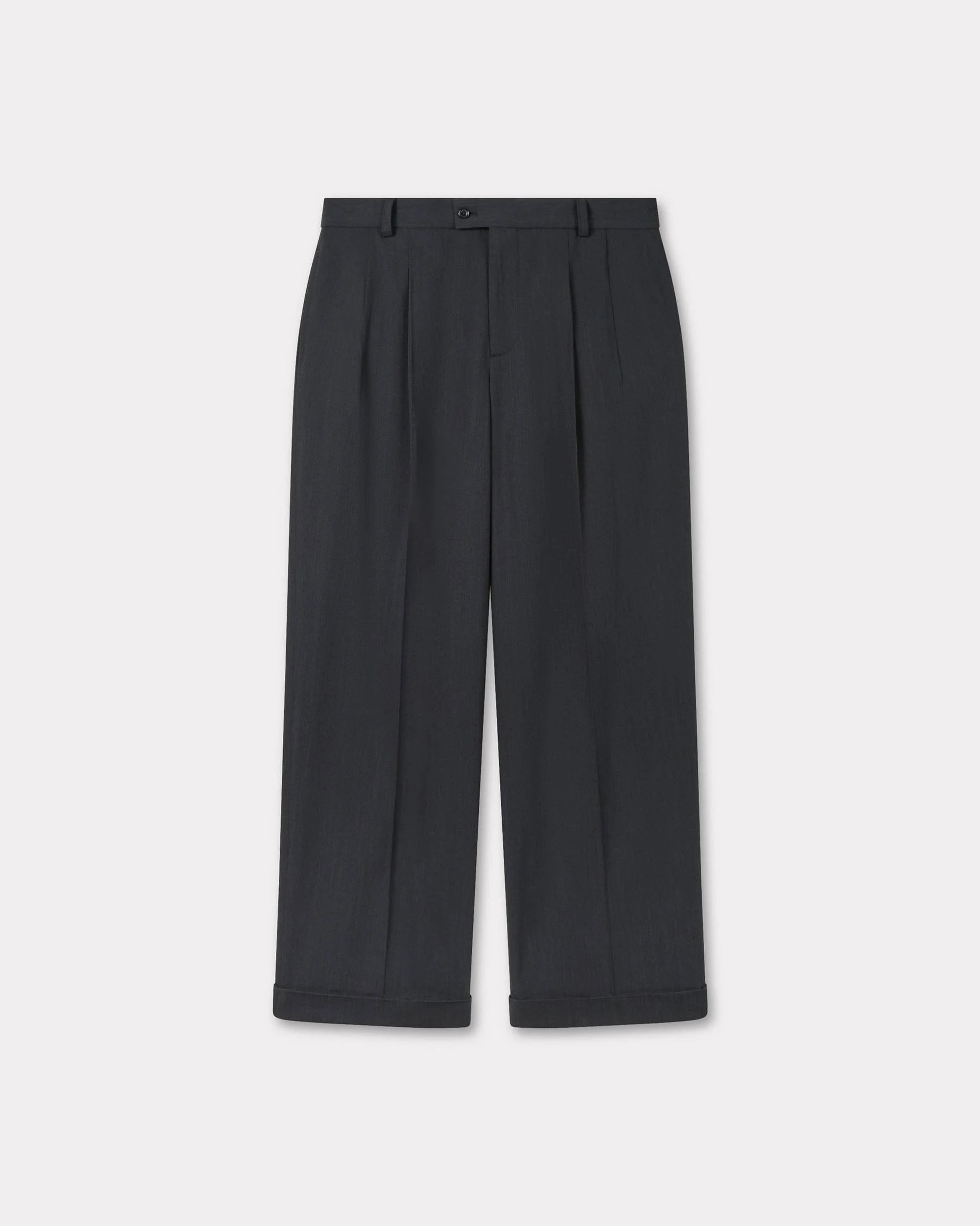 Tailored pants in viscose and virgin wool - 1