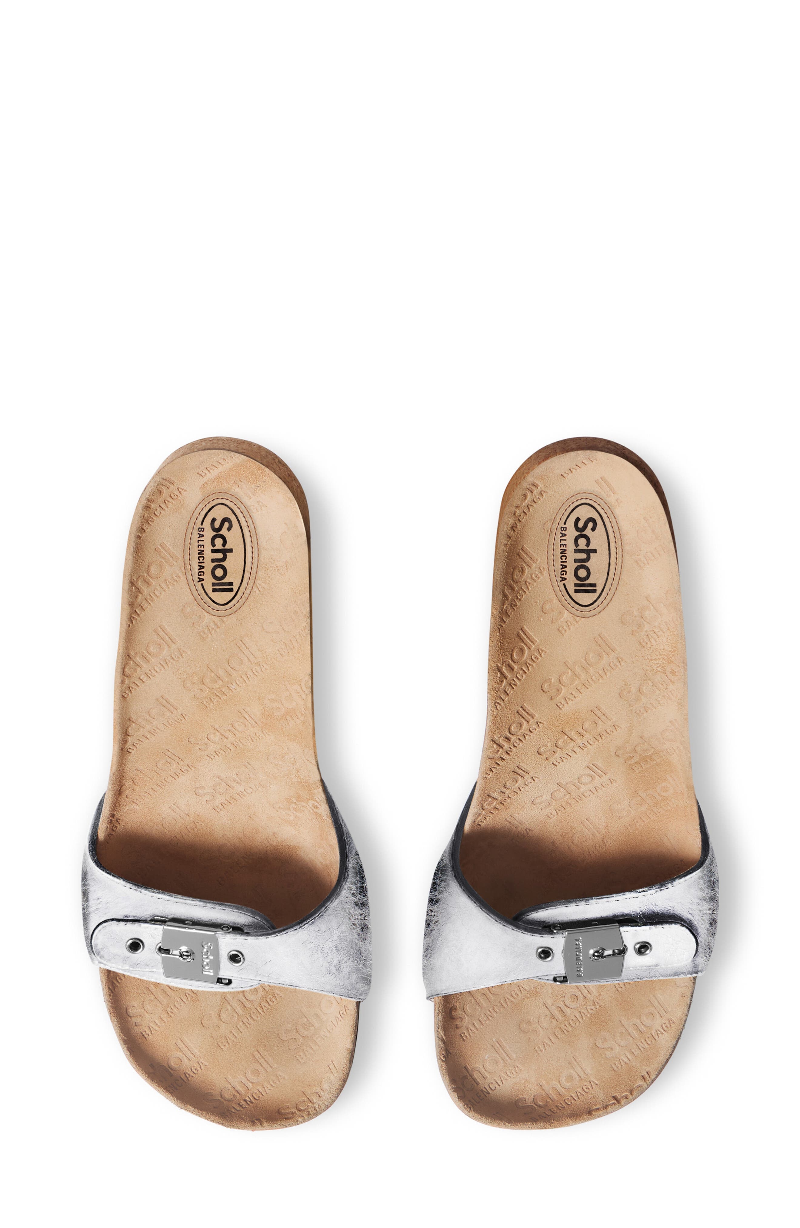 Balenciaga x Scholl Sandal in Silver/Silver at Nordstrom - 4