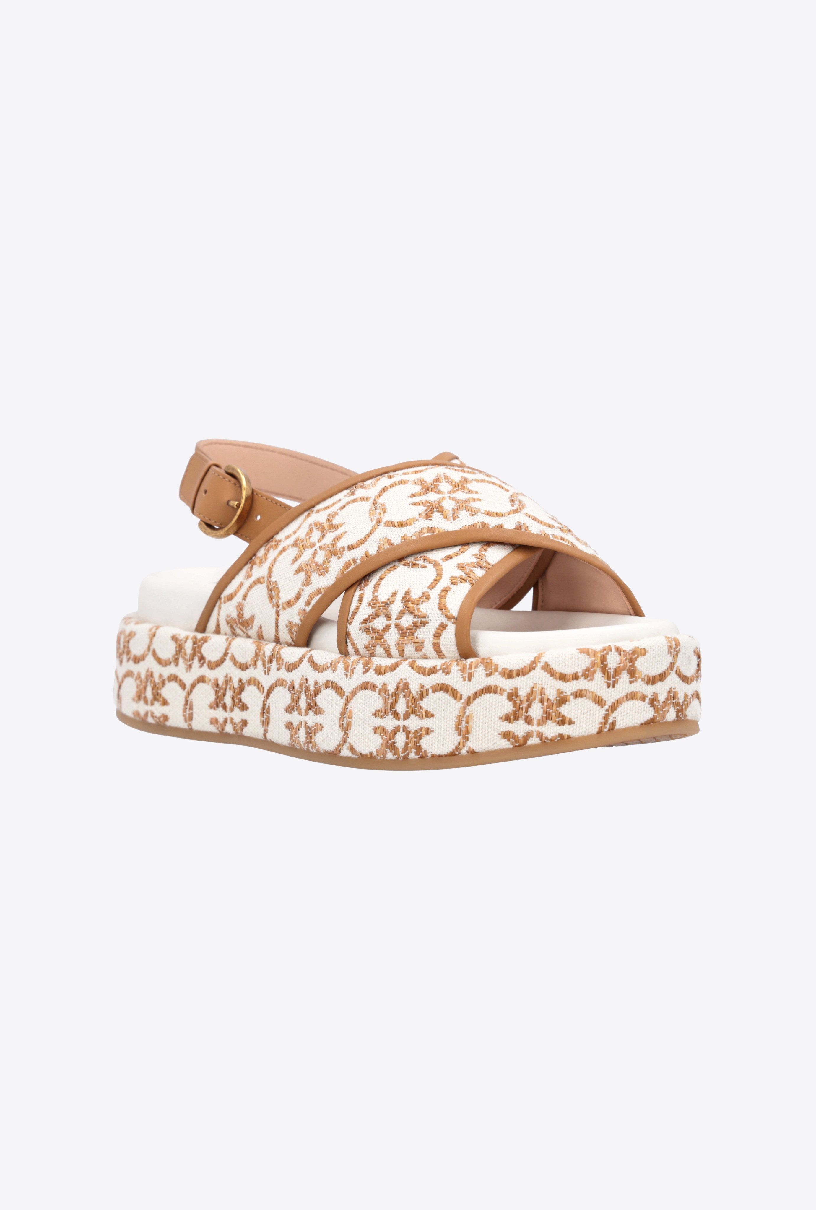 MONOGRAM PLATFORM SANDALS - 2