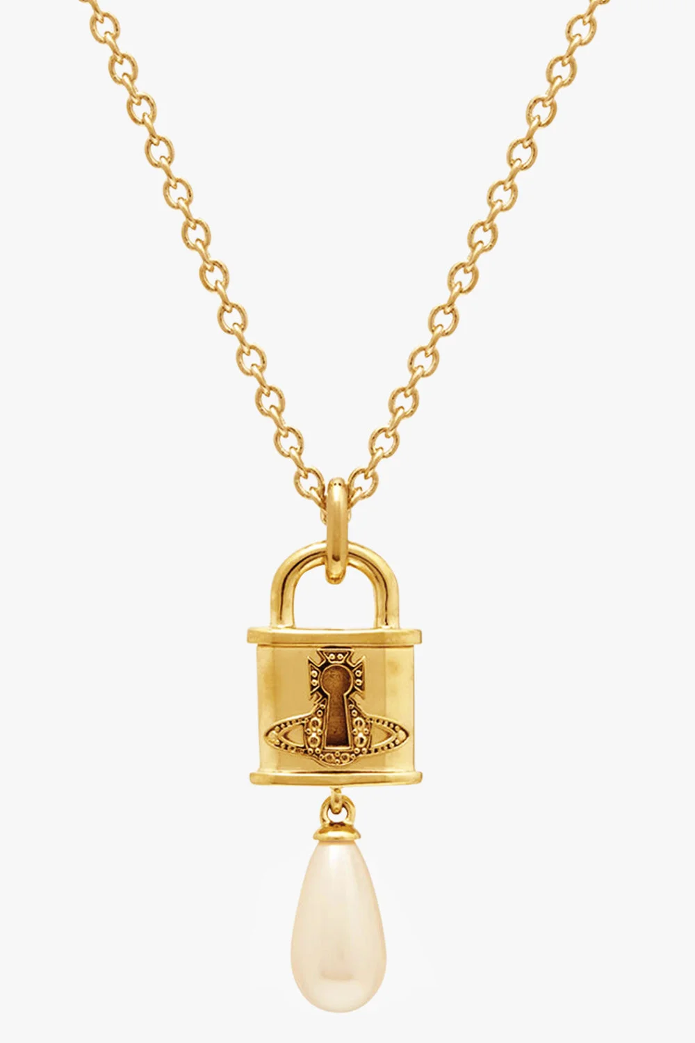 CELESTIA SMALL PEARL PENDANT | GOLD/WHITE - 1