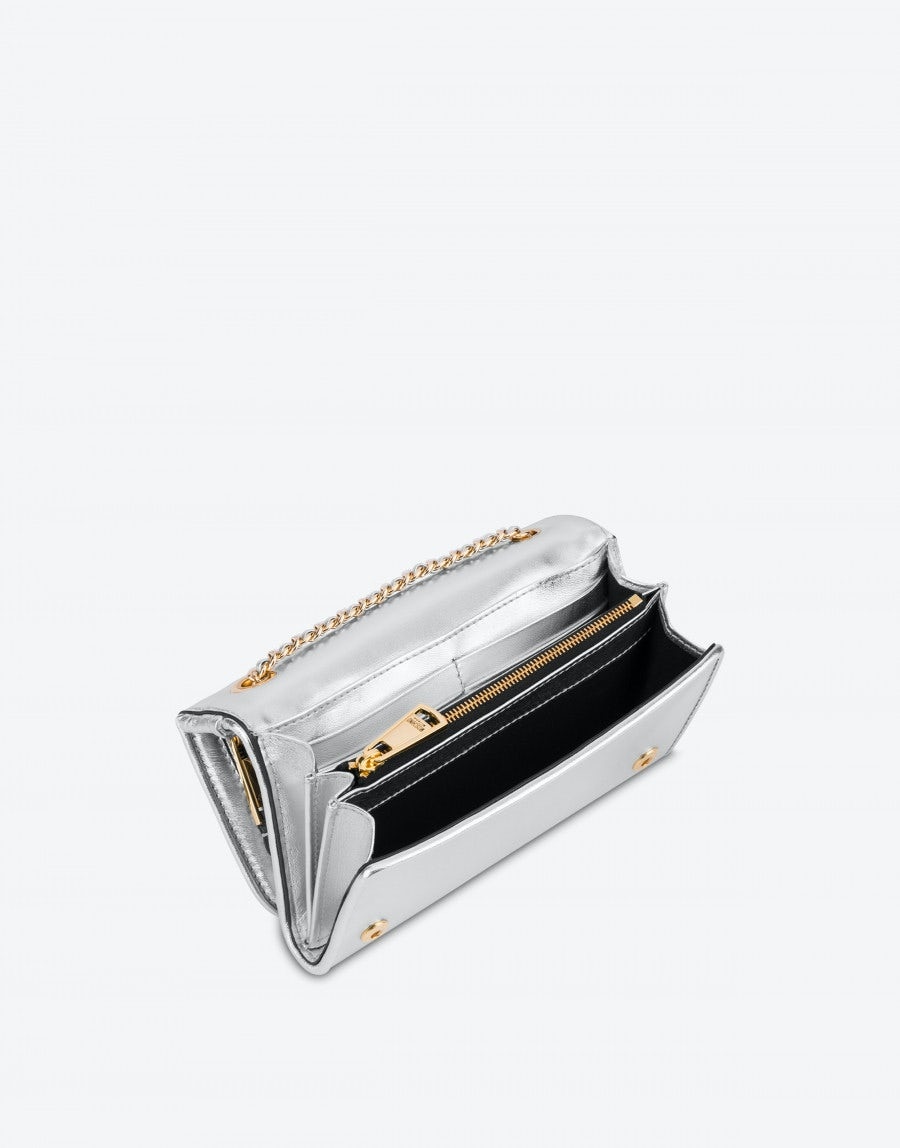 LAMINATED NAPPA LEATHER MINI BIKER BAG - 3