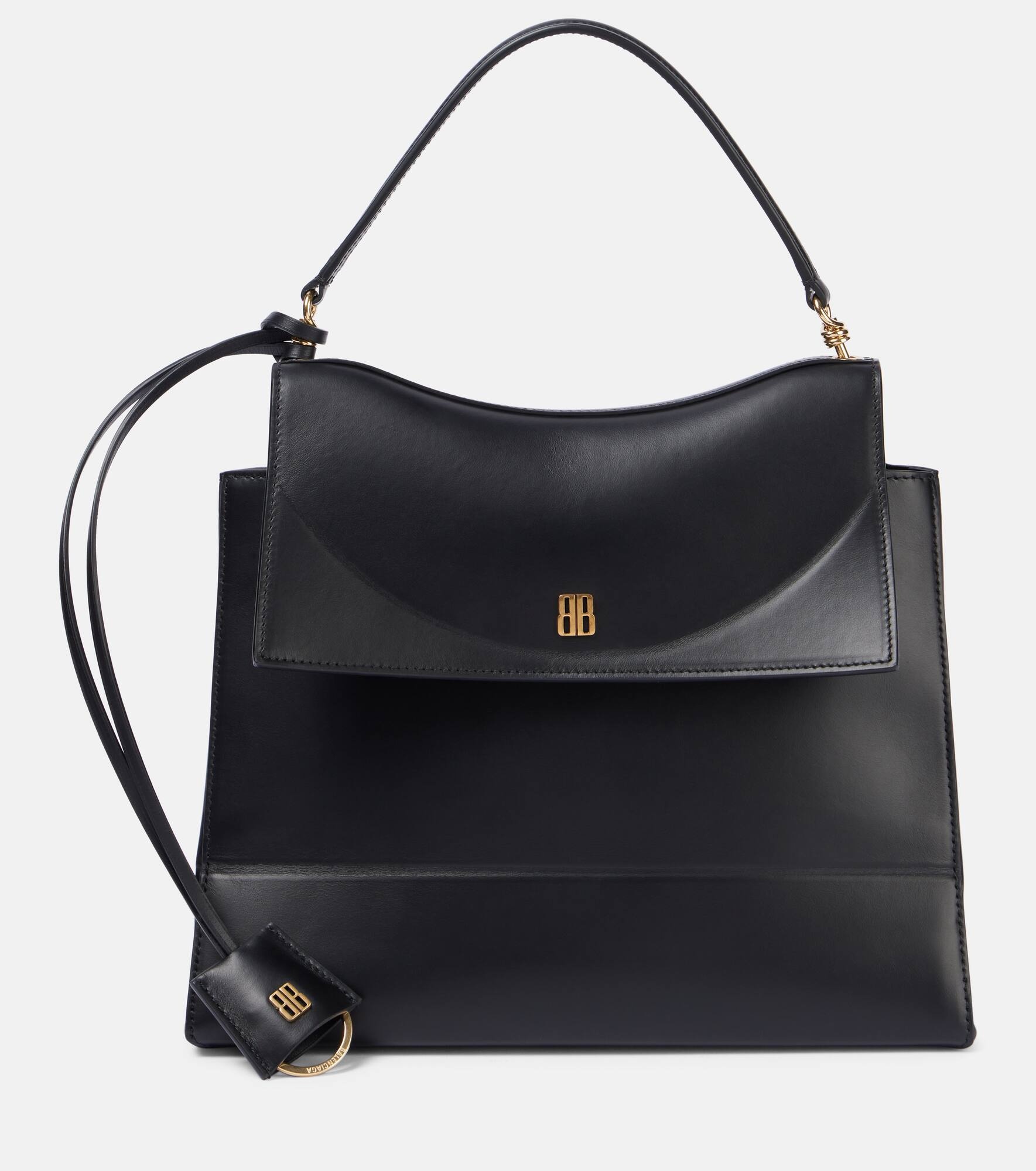 Nano leather tote bag - 1