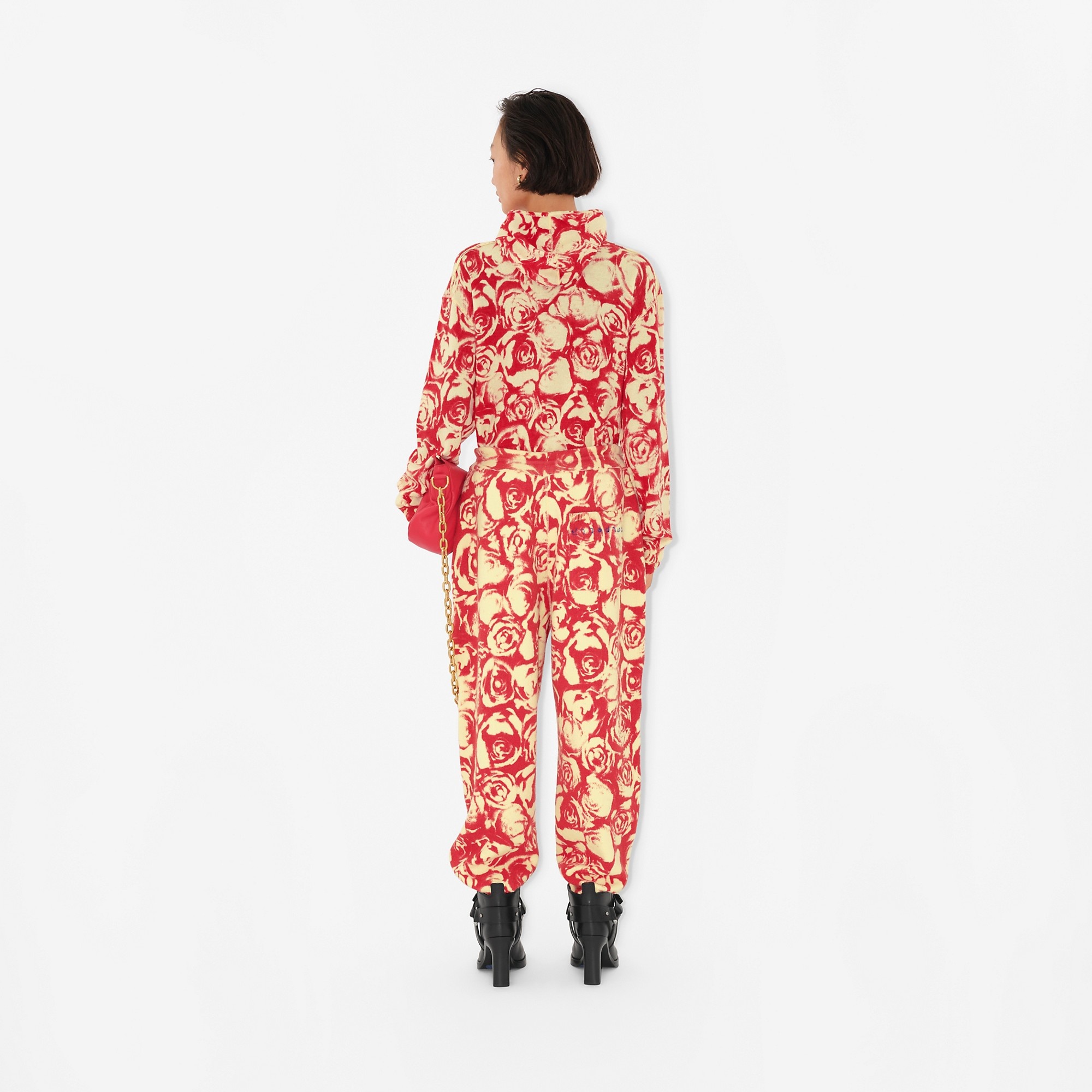 Rose Wool Jogging Pants - 4