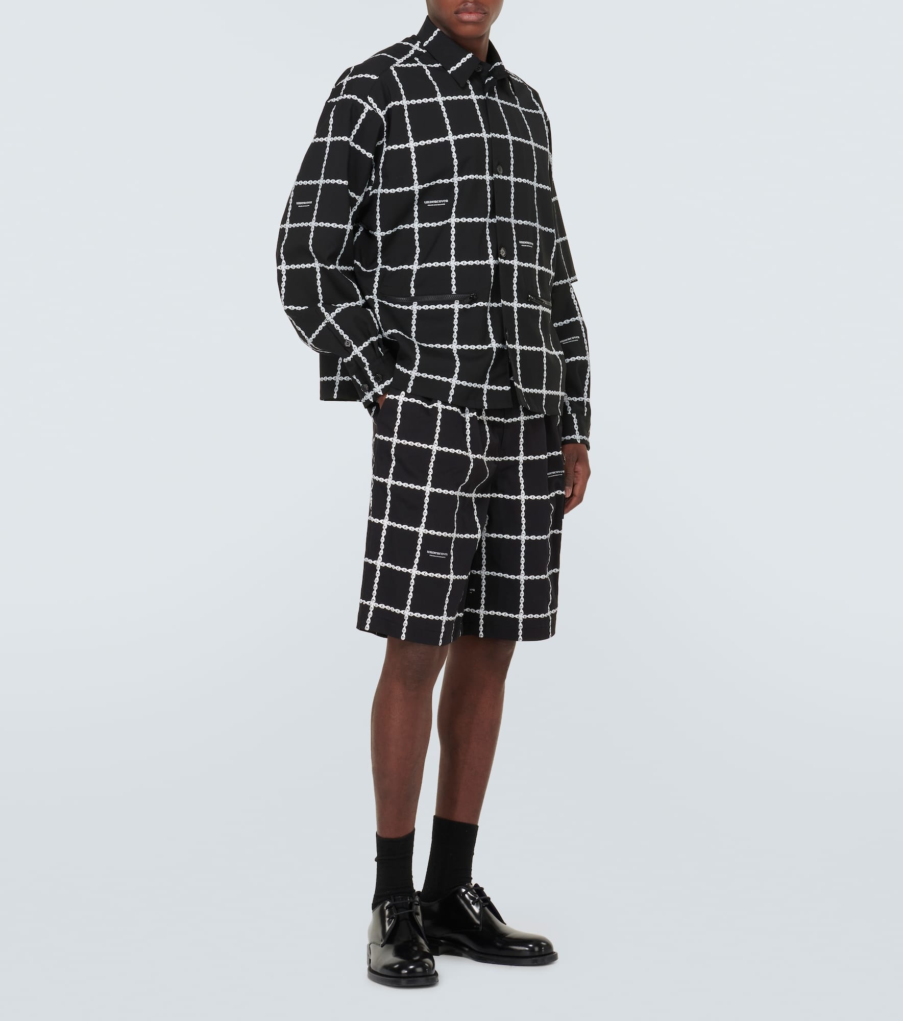 Printed wool-blend jacket - 2