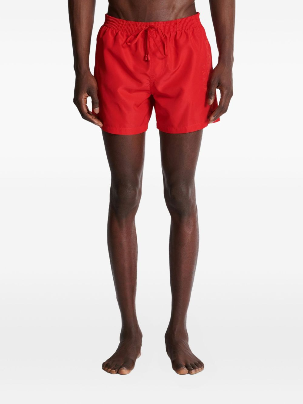 logo-embroidered swim shorts - 5