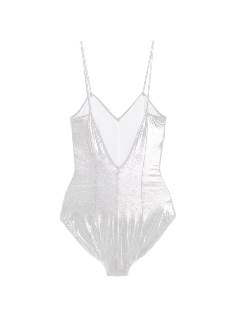 NORMA KAMALI Wonderwoman Mio metallic swimsuit outlook