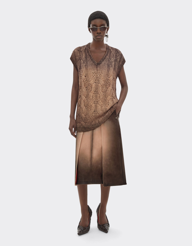 Ferrari Airbrushed leather skirt outlook