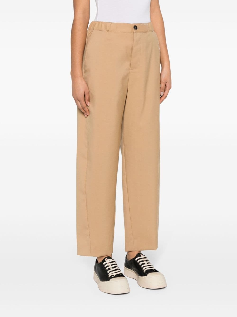 cropped wide-leg trousers - 3