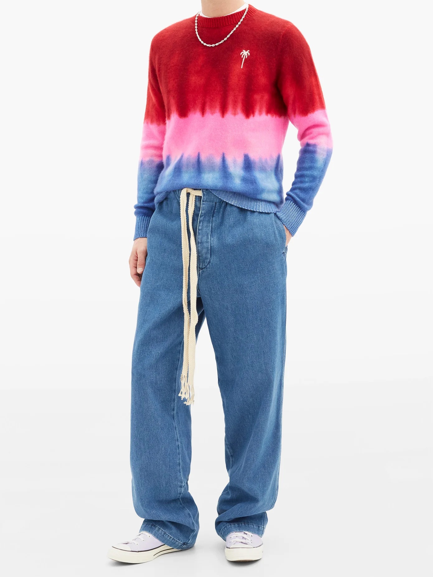 Gradient tie-dye cashmere sweater - 2