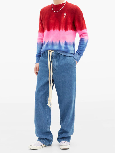 The Elder Statesman Gradient tie-dye cashmere sweater outlook