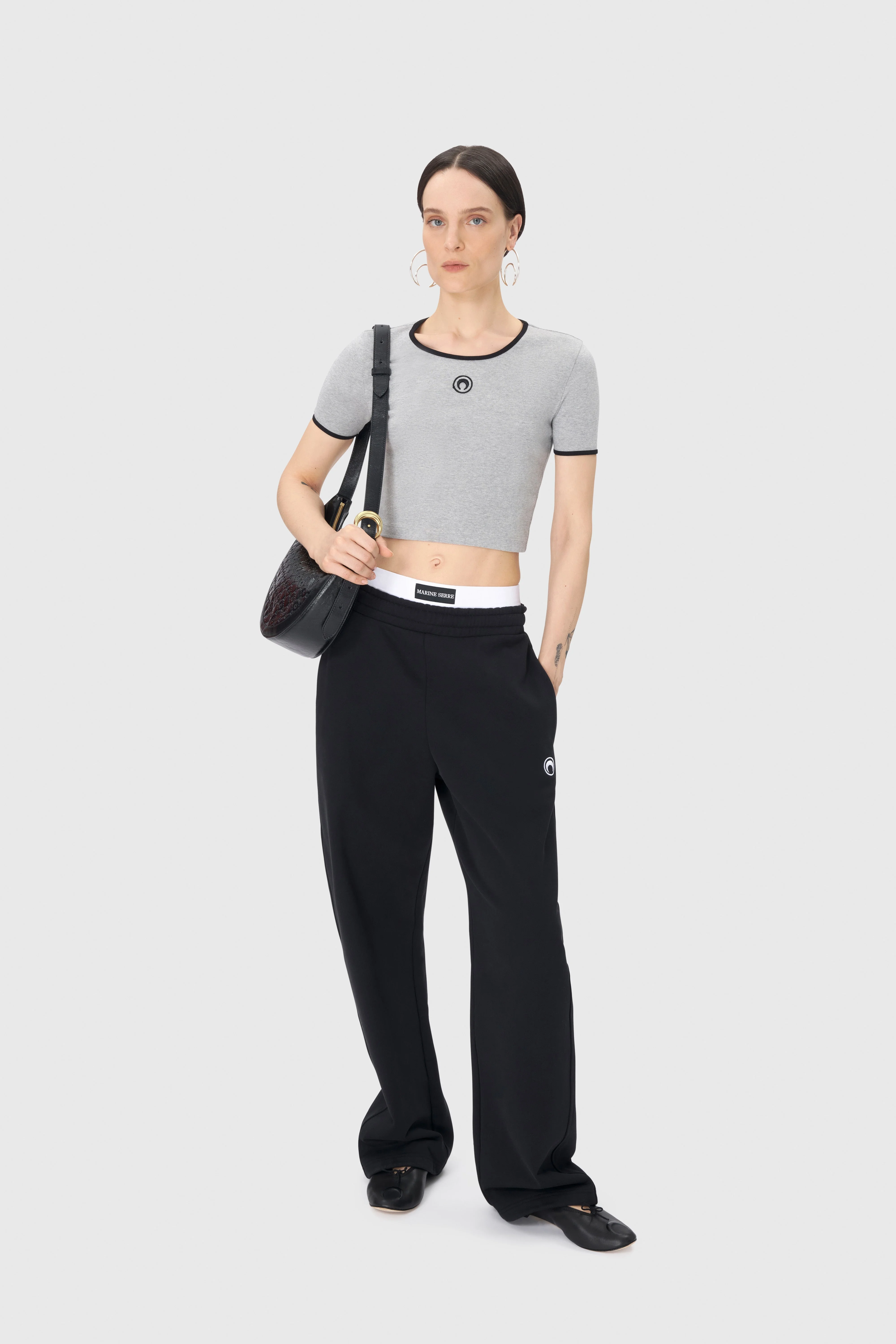 Moon Logo Jersey Cropped Top - 1