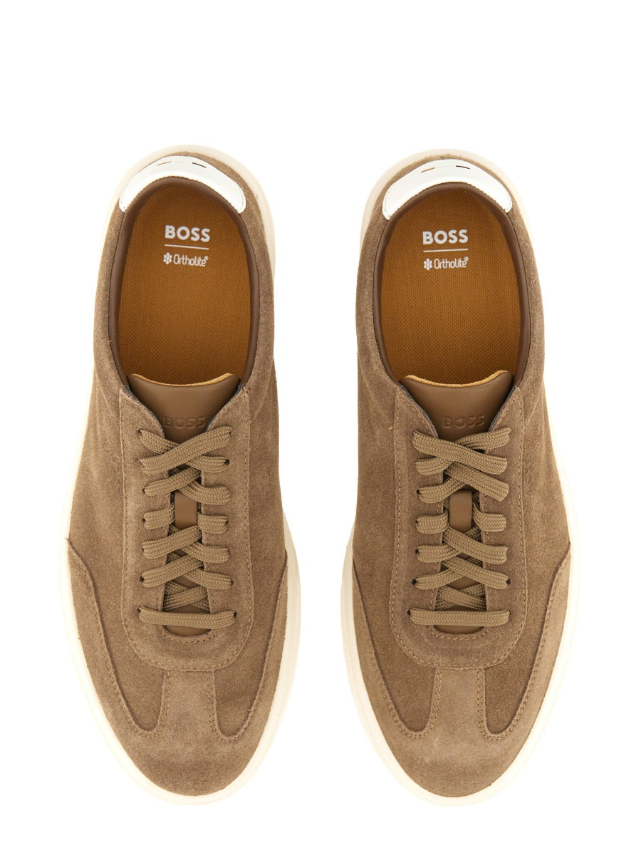 Boss Men Suede Sneaker - 6