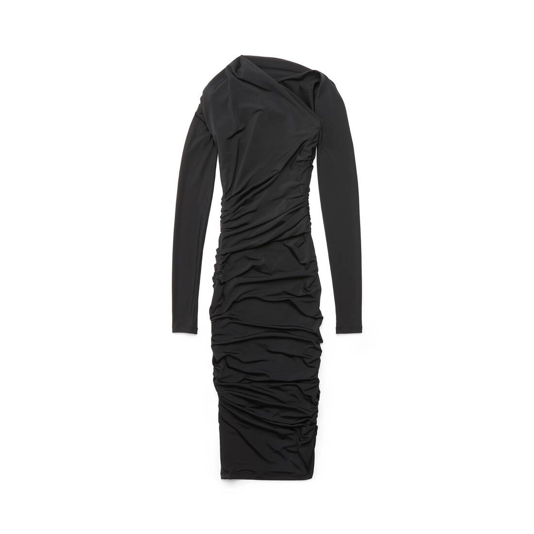 Women's Twisted Mini Dress in Black - 6