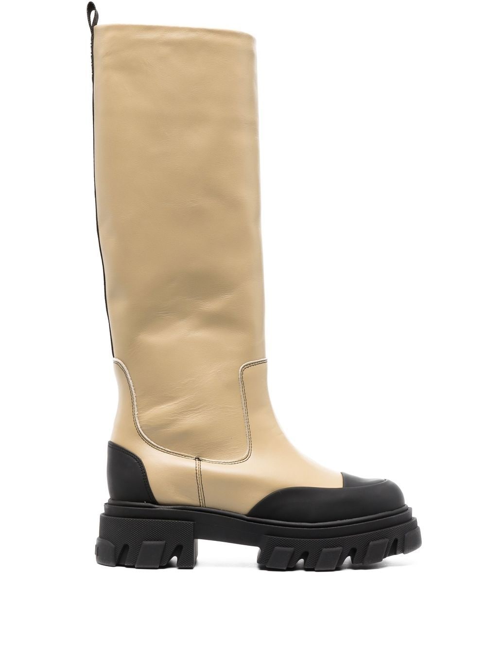 GANNI cleated tubular knee boots | REVERSIBLE