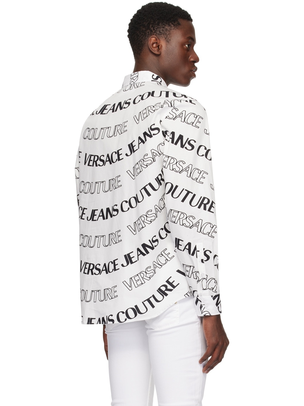 White & Black Logowave Shirt - 3