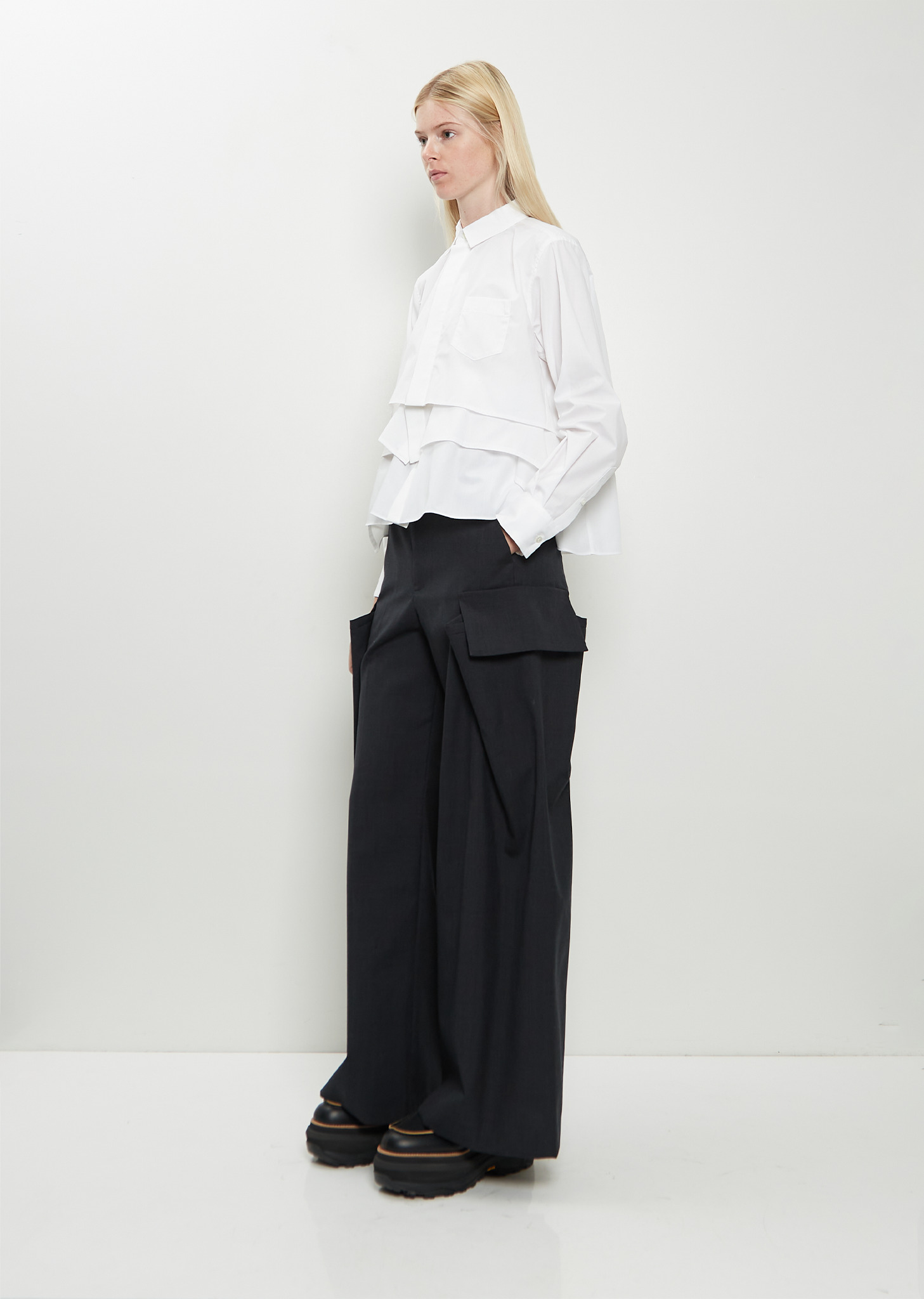 Poplin Handkerchief Shirt - 4