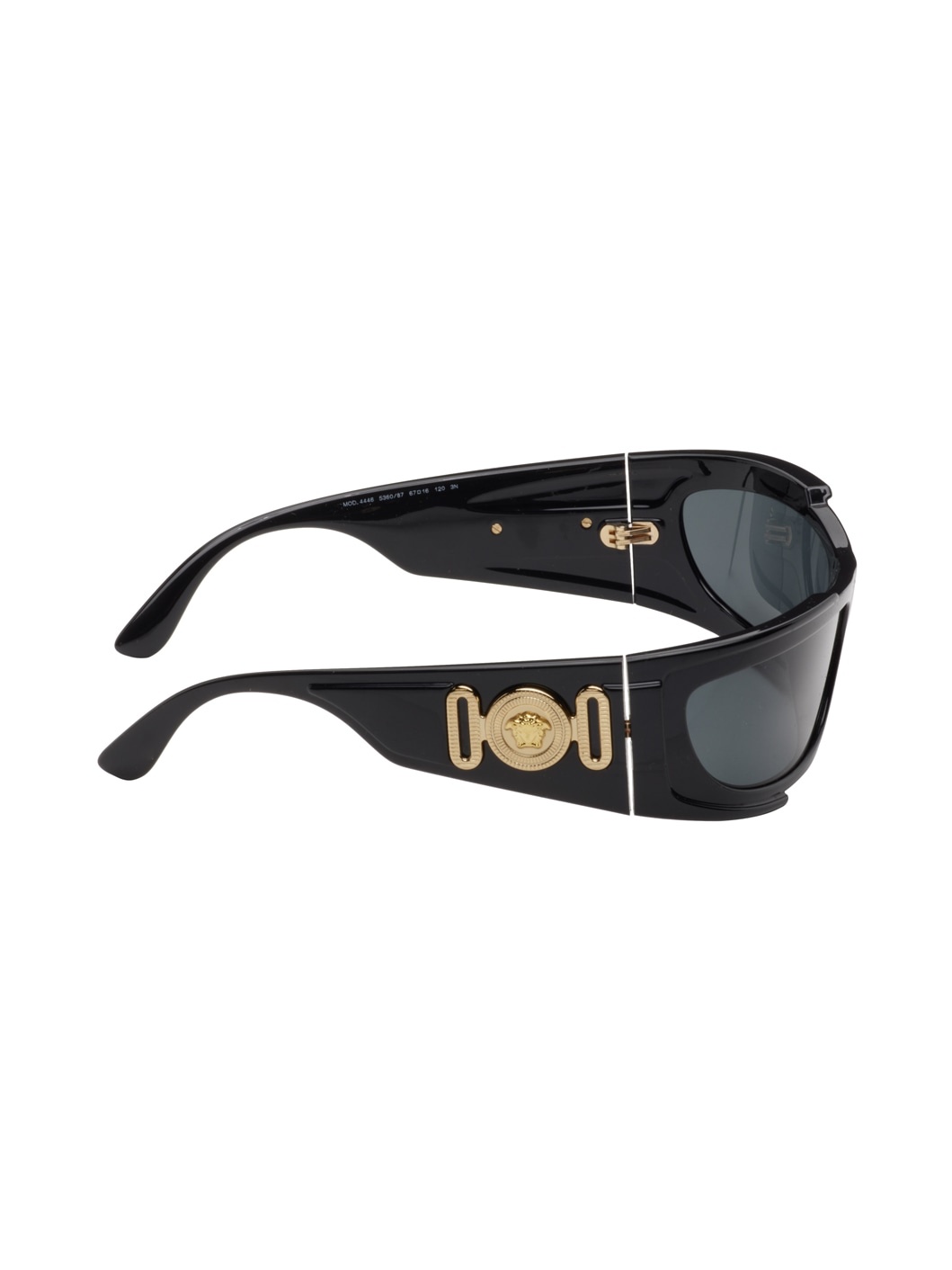 Black Medusa Biggie Shield Sunglasses - 2