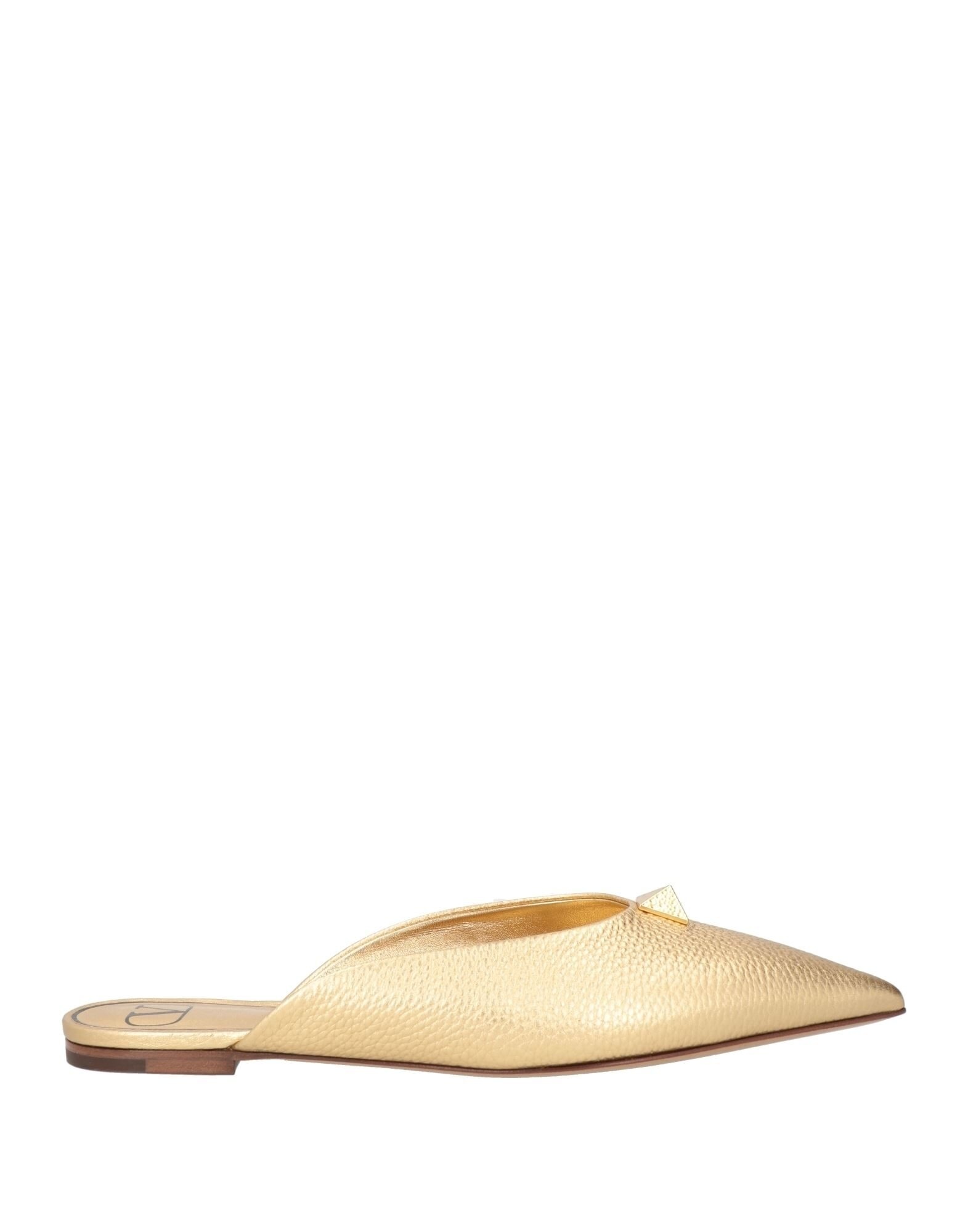 Gold Women's Mules And Clogs - 1