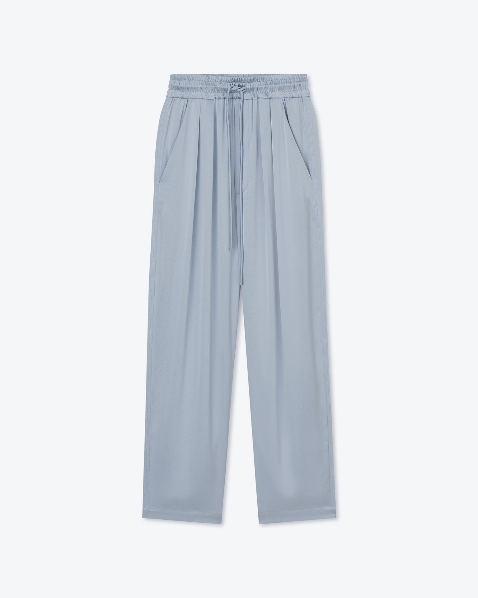 JIRO - Satin pants - Ice blue - 1