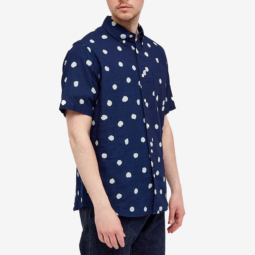 Blue Blue Japan Hand Drawn Dots Bassen Shirt - 4