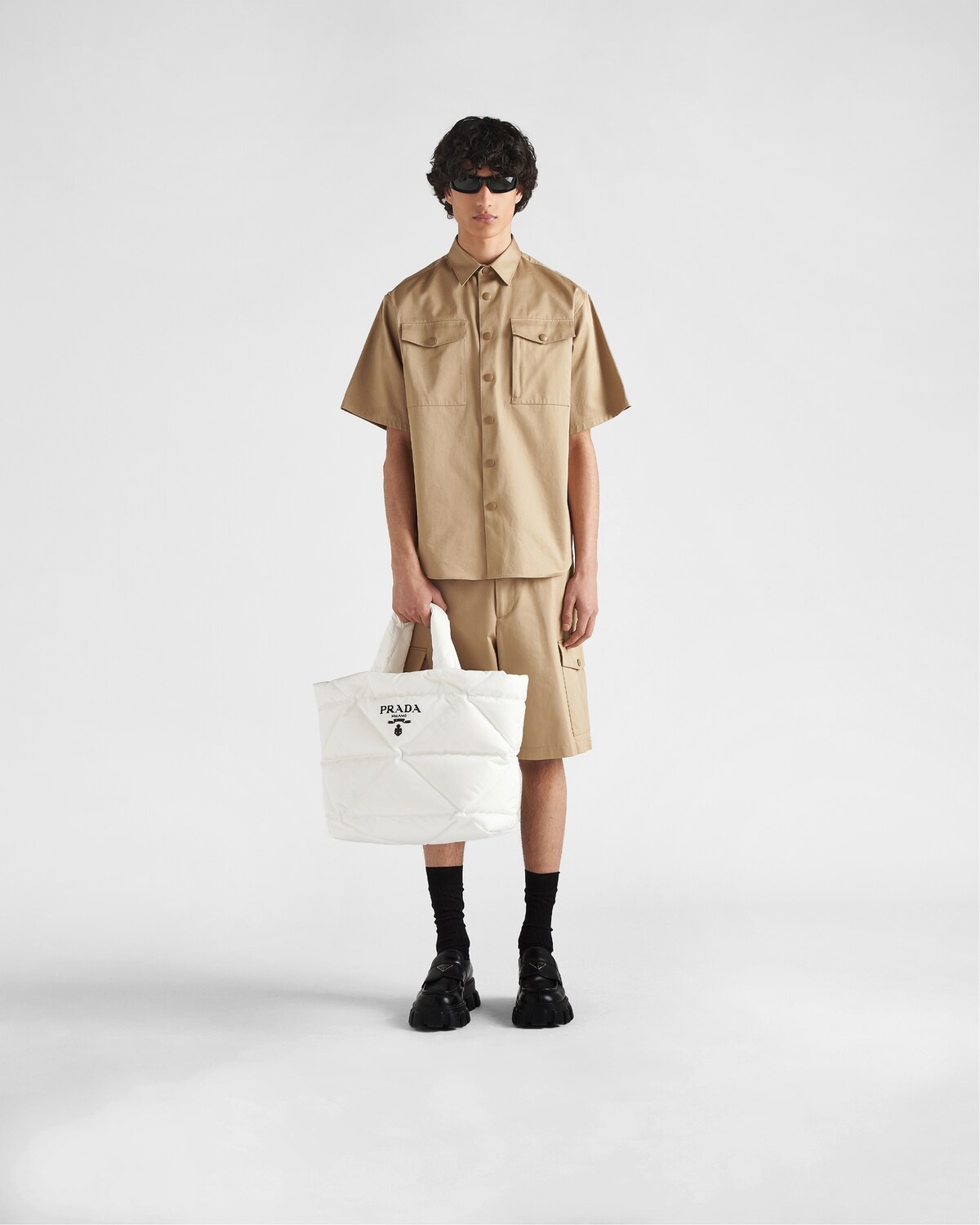 Padded Re-Nylon tote bag - 2