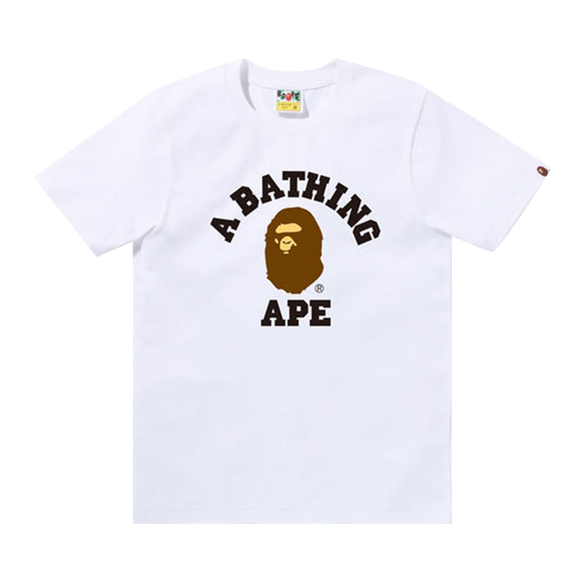 BAPE College Tee 'White' - 1