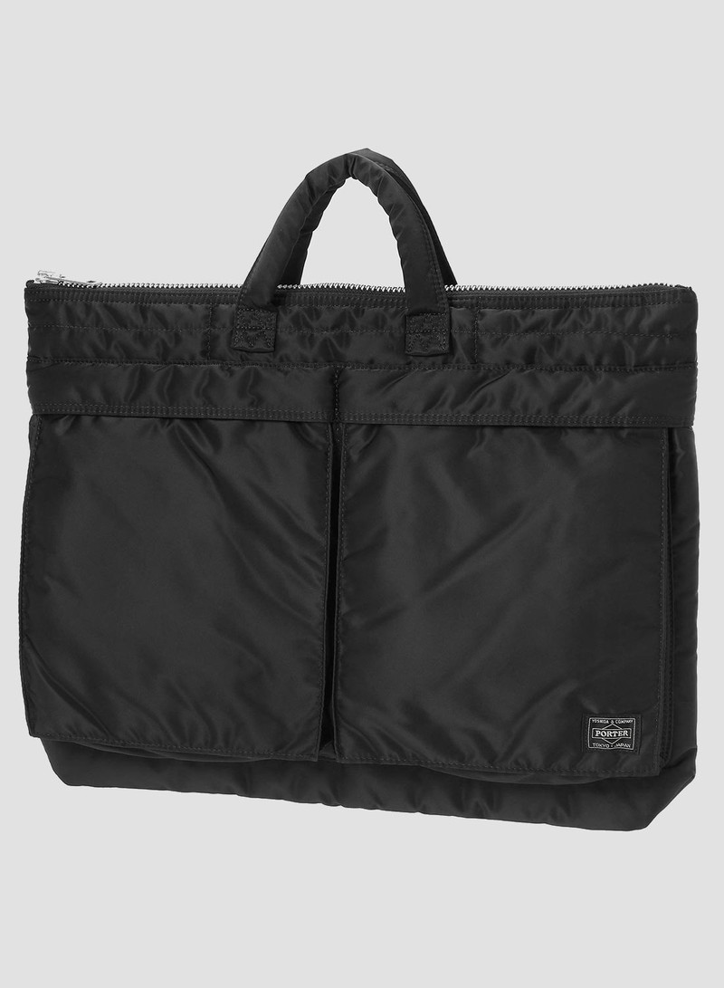 Porter-Yoshida & Co Tanker Short Helmet Bag Large in Black 1