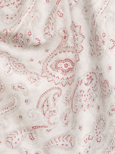 Brunello Cucinelli bandana-print silk scarf outlook