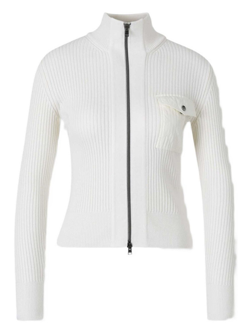 ribbed-knit cardigan 1