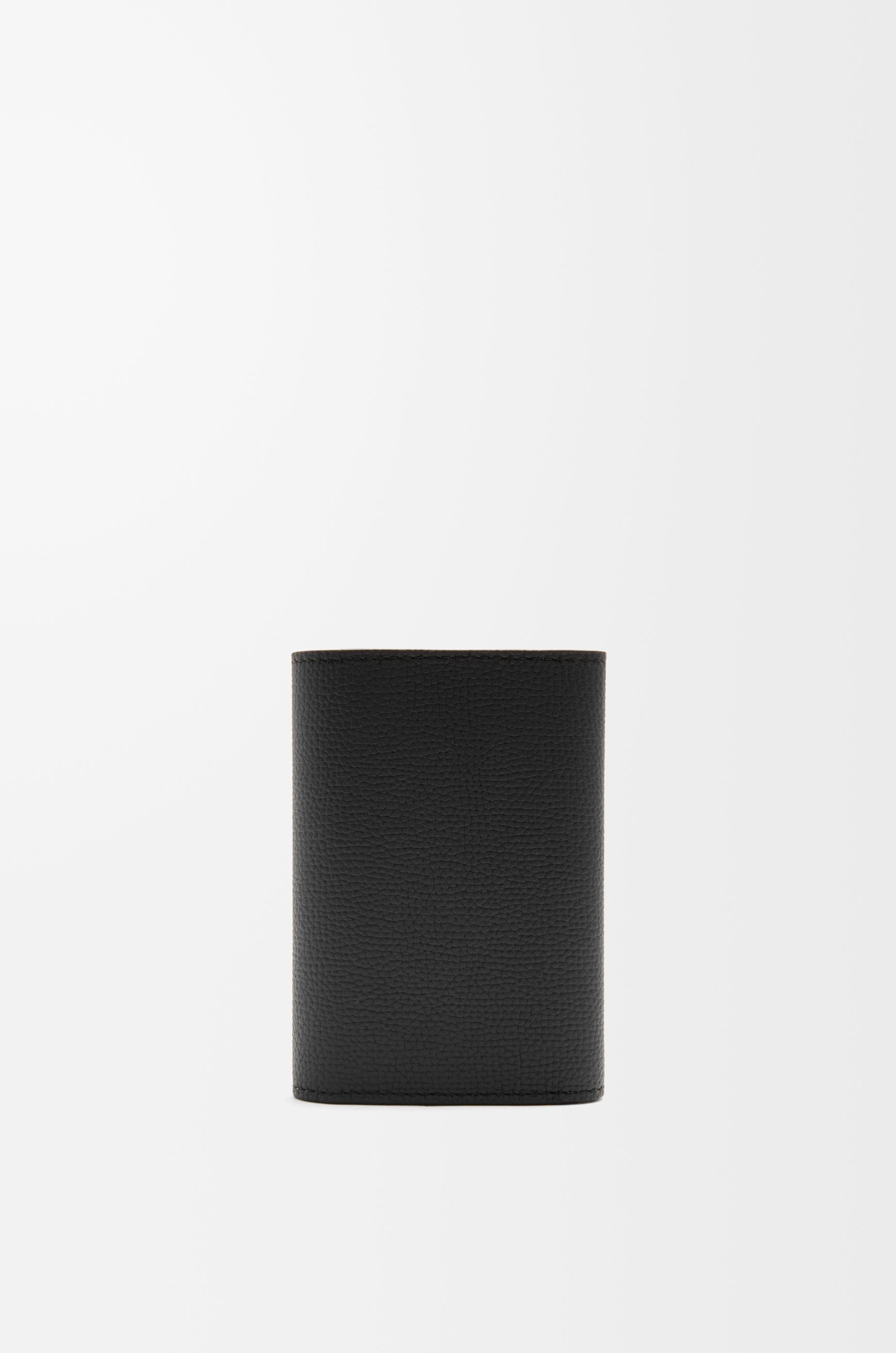 Anagram small vertical wallet in pebble grained calfskin - 4