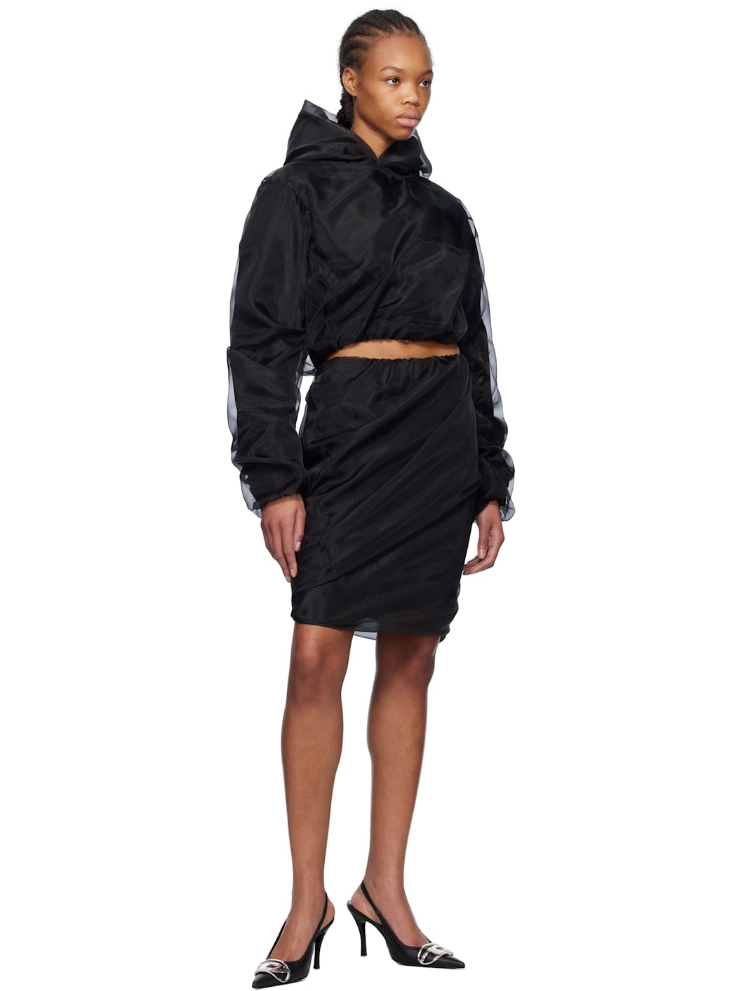 Black Layered Mini SKirt - 4