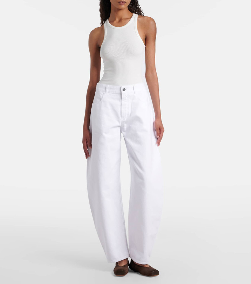 Alaïa Mid-rise barrel-leg jeans outlook