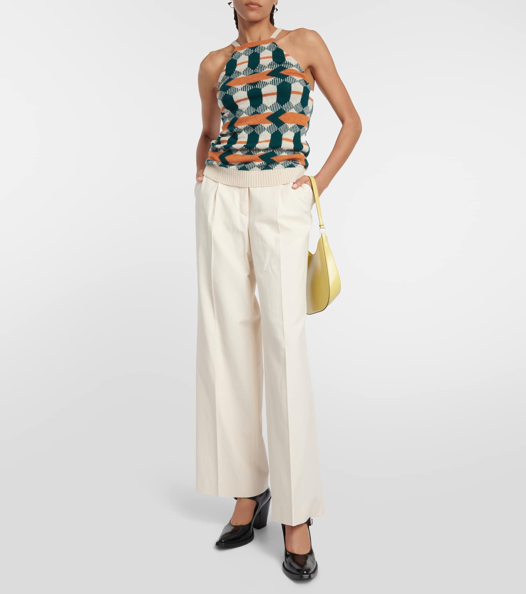 Wool-jacquard tank top - 2