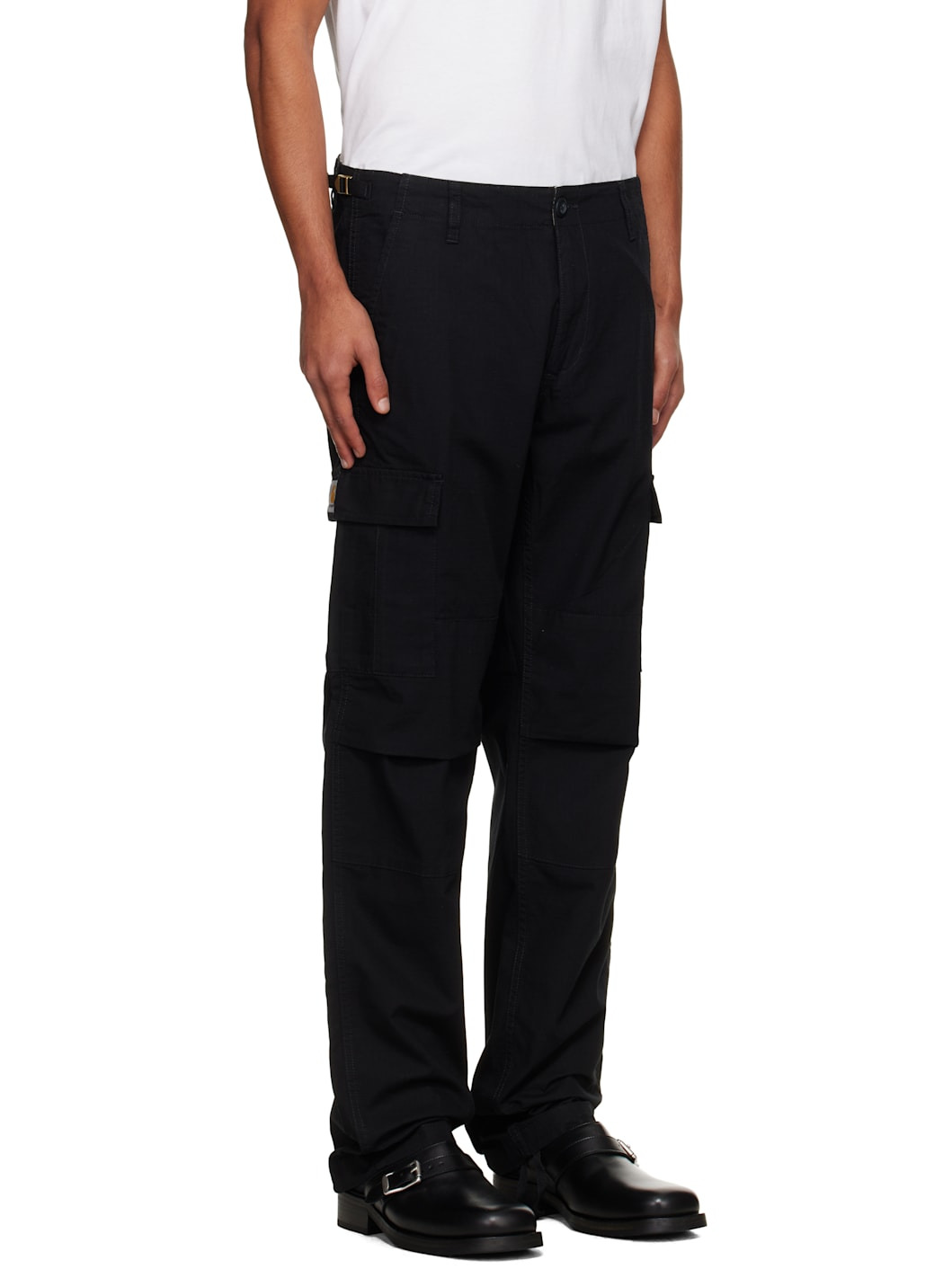 Black Aviation Cargo Pants - 2