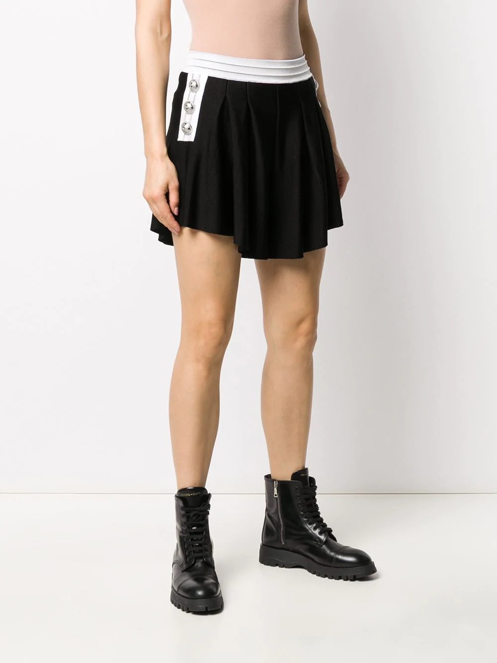 high-waist knitted shorts - 3