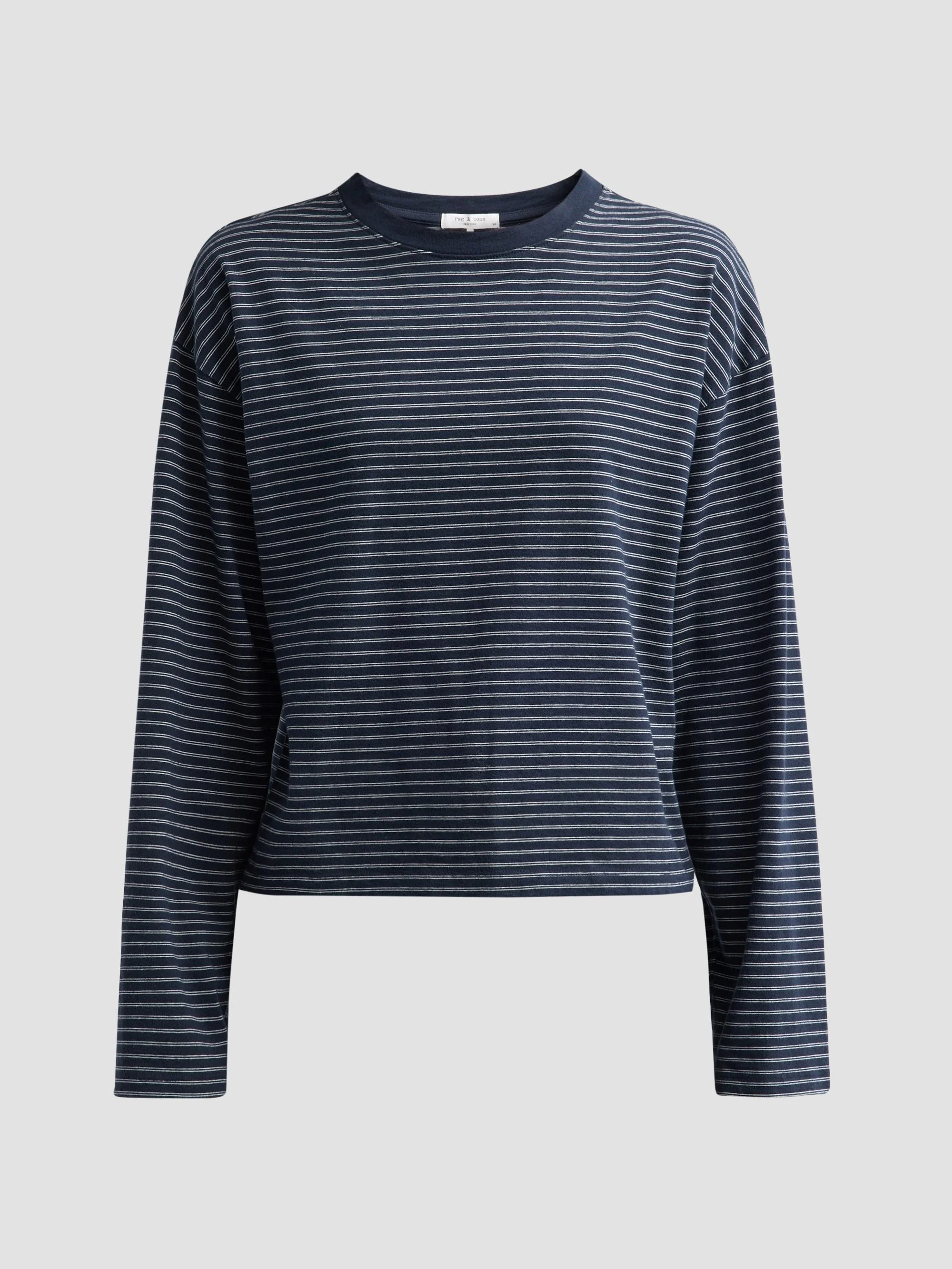 Women's Kelly Striped Boxy Long-Sleeve T-Shirt - Salute Multi - 1