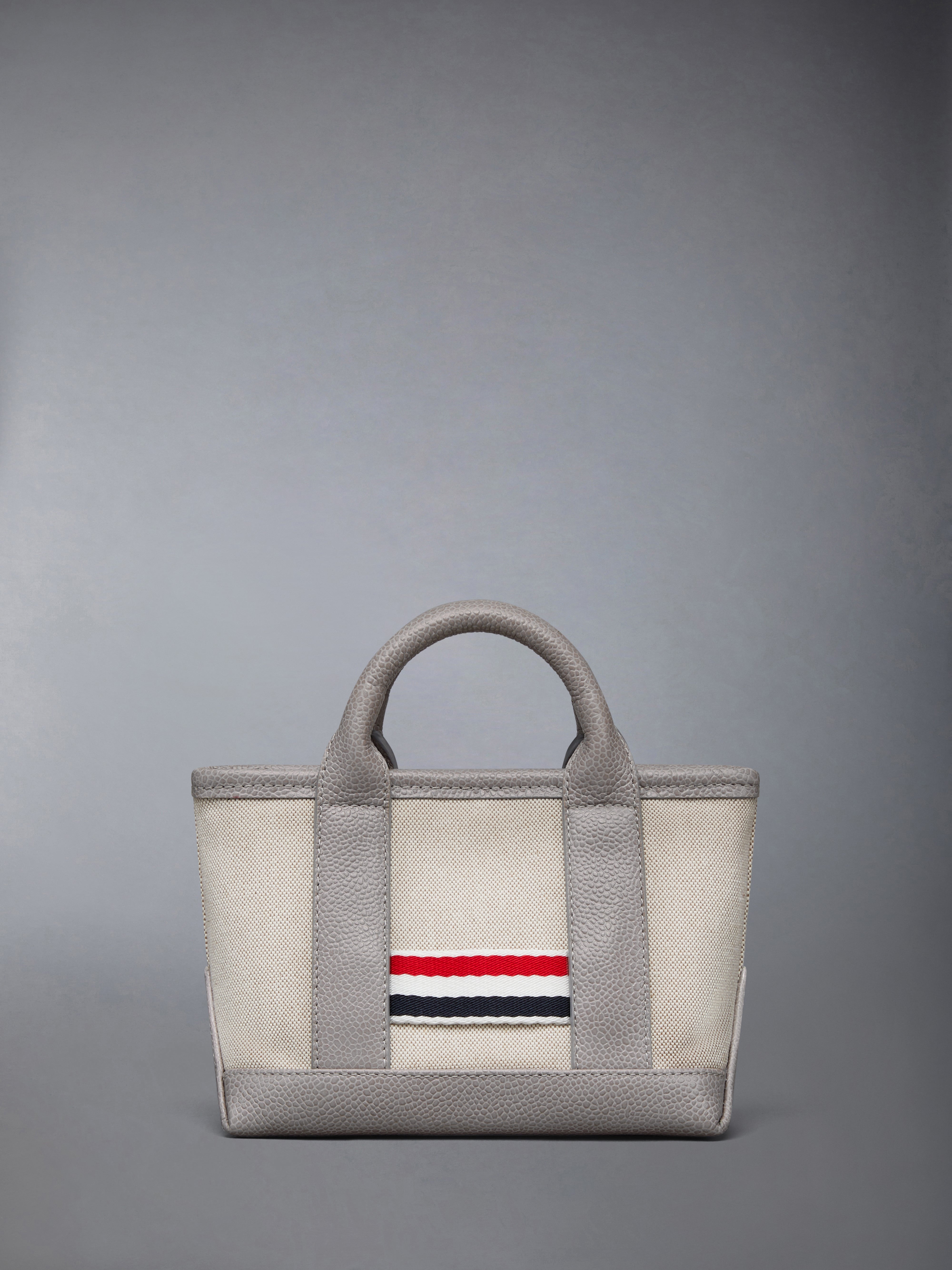 SALT AND PEPPER COTTON CANVAS MICRO TOOL TOTE - 3