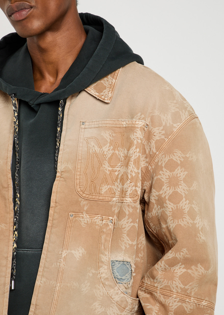 Amiri Denim Repair Logo-monogram Jacket - 5